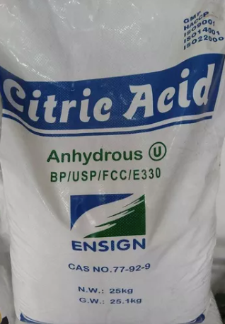 Bulto de 25 Kg de Acido Citrico
